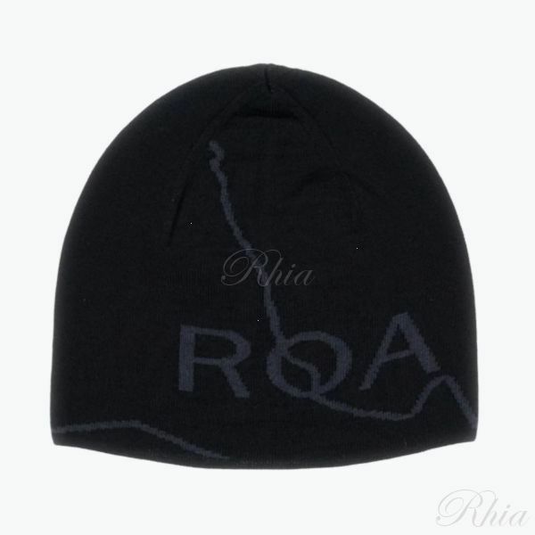 로아 로고 울 비니 RBUW288YA12 BLK0001 - Roa