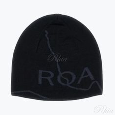 로아 로고 울 비니 RBUW288YA12 BLK0001 썸네일 1