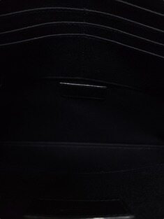 [중고명품/루이스잇] 생로랑 블랙 그랑 드 뿌드르 클래식 로고 클러치백 라지 썸네일 3