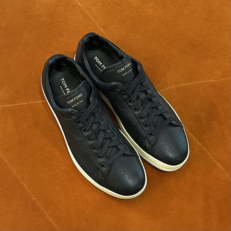 톰포드 스니커즈 시그니처 워윅 로우탑 블랙 J1045T DAP NER - Tom Ford