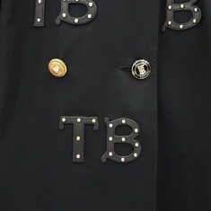 [럭스유] (새상품) 38 / 버버리 한정판 TB 스터드 레더 자수 트렌치 코트 썸네일 4