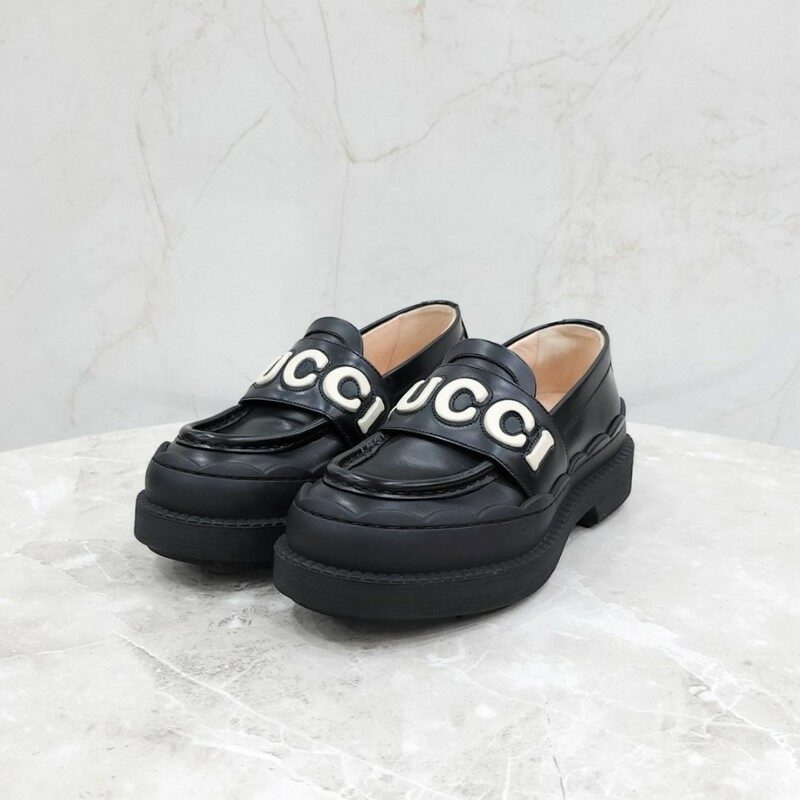 [럭스유] 35.5 / 구찌 오넬라 로퍼 블랙 752854 - Gucci