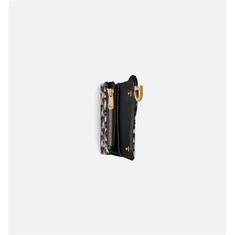 디올 새들 로투스 반지갑 오블리크 자카드 블루 S5652CTZQ M928 썸네일 2