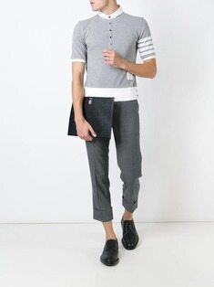 톰 브라운 남성 클러치 25FW 톰브라운 페블 그레인 미디엄 클러치 MAC021L 썸네일 4