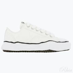 미하라야스히로 피터슨 OG솔 캔버스 로우 스니커즈 A01FW702 화이트 썸네일 1