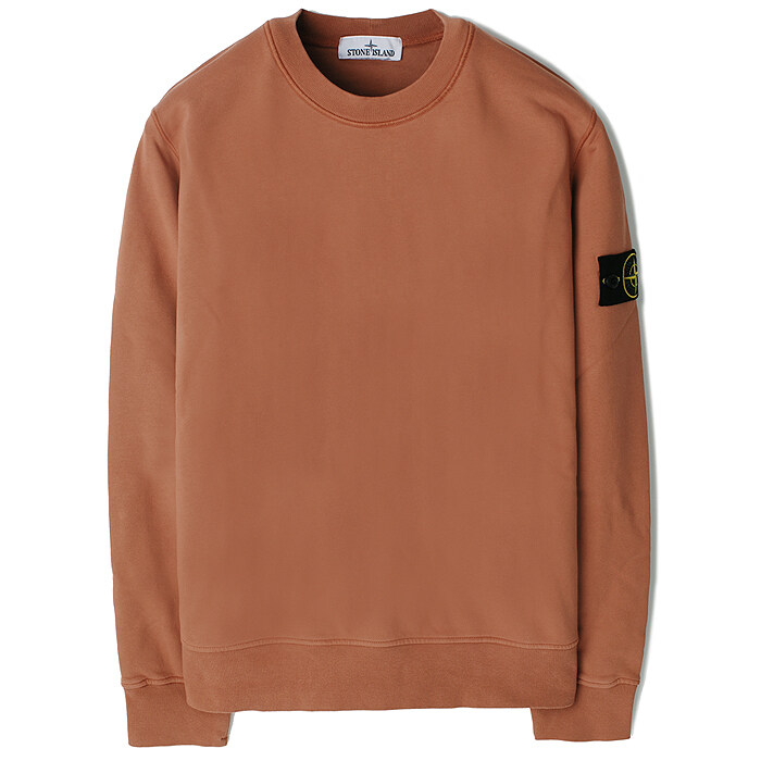24SS 스톤 와펜 라운드 맨투맨 더스티오렌지 801563051 V0013 - Stone Island
