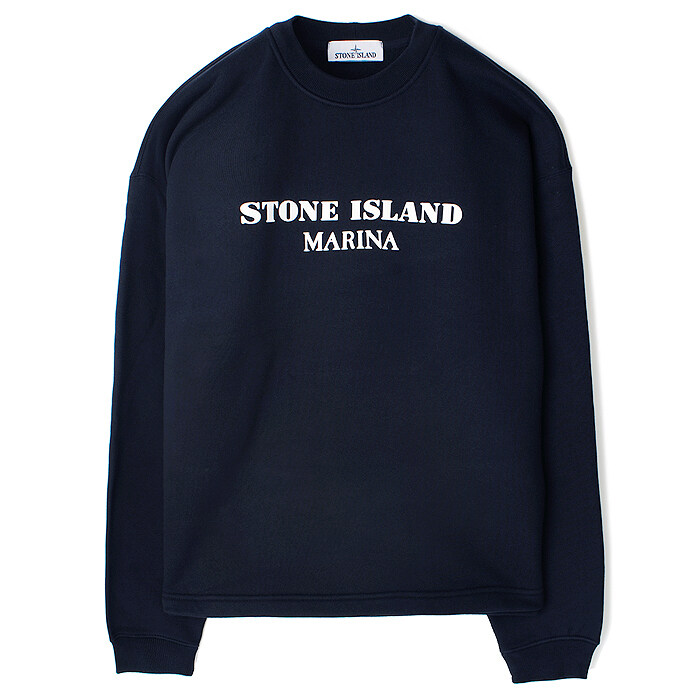 23FW 스톤 마리나 로고 맨투맨 네이비 7915671X6 V0020 - Stone Island