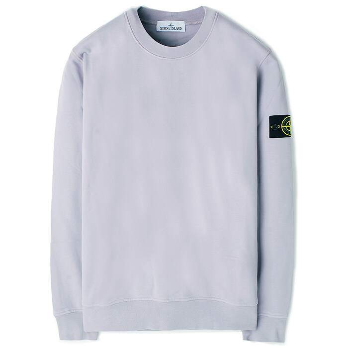 23FW 스톤 와펜 라운드 맨투맨 라벤더 791563051 V0047 - Stone Island