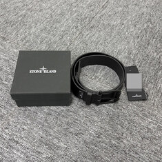 압구정 더팩토리 25FW 스톤아일랜드 로고 매트 메탈 버클 텀블드 레더 벨트 (K2S159300002 S0072 V0029) 썸네일 1