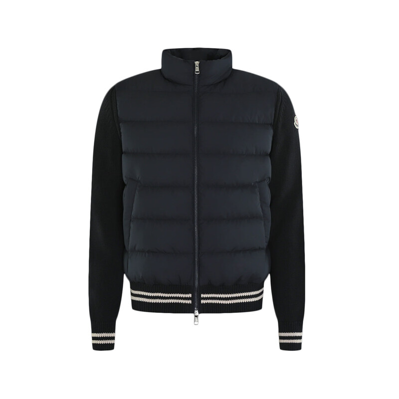 25FW 로고 패치 믹스 패딩 네이비 9B000 32 M1509 779 - Moncler