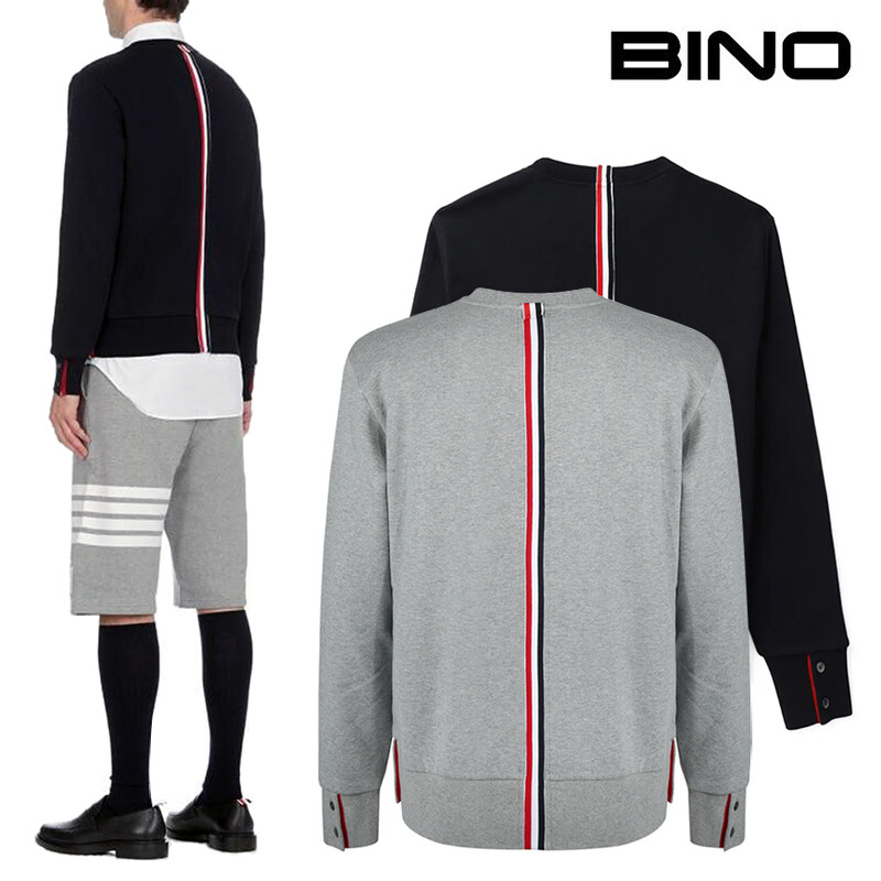 톰 브라운 남성 맨투맨 25FW 톰브라운 백삼선 맨투맨 MJT085A - Thom Browne