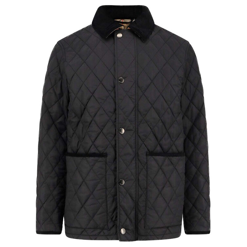 버버리 25FW HADDINGTON 퀄팅 자켓 블랙 8110356 - Burberry