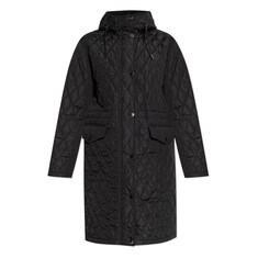 버버리 25FW HILLGATE 퀄팅 후드 드로우스트링 코트 블랙 8110325 썸네일 1