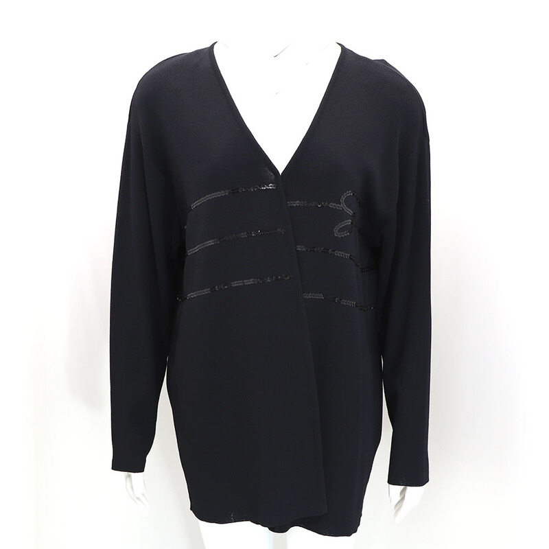제니 GENNY MAGLIA 비즈 장식 긴팔 니트 가디건kk82418403 - Genny