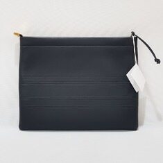 디올 로고 블랙 레더 클러치 S5543CGSB 썸네일 3