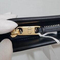디올 로고 블랙 레더 클러치 S5543CGSB 썸네일 4