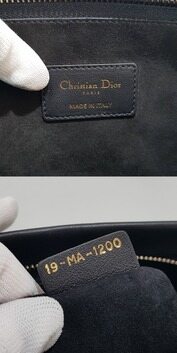 디올 로고 블랙 레더 클러치 S5543CGSB 썸네일 8