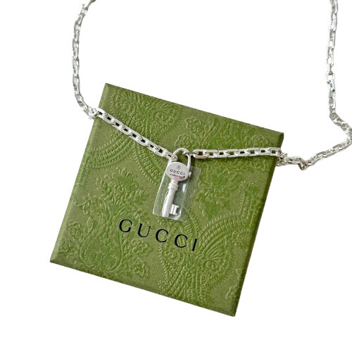 [국내 배송] 구찌 열쇠 체인 목걸이 실버 남자 여자 796343 - Gucci