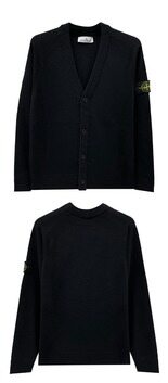 [스톤아일랜드] 25FW 와펜패치 포켓 가디건 블랙 남성 자켓 K2S155100065 S00B4 V0029 / TJ 썸네일 4