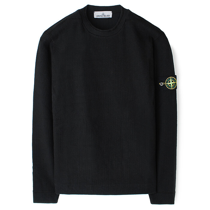 23SS 스톤 와펜 골지 롱슬리브 블랙 781565656 V0029 - Stone Island