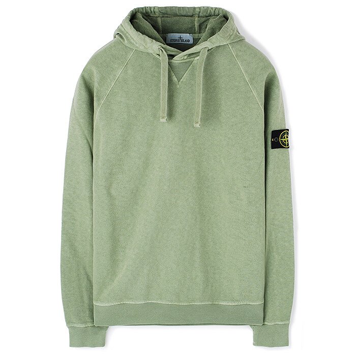 23SS 스톤 와펜 워싱 후드 맨투맨 연카키 781562160 V0155 - Stone Island