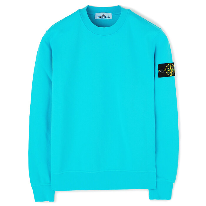 23SS 스톤 와펜 라운드 맨투맨 아쿠아블루 101563051 V0042 - Stone Island