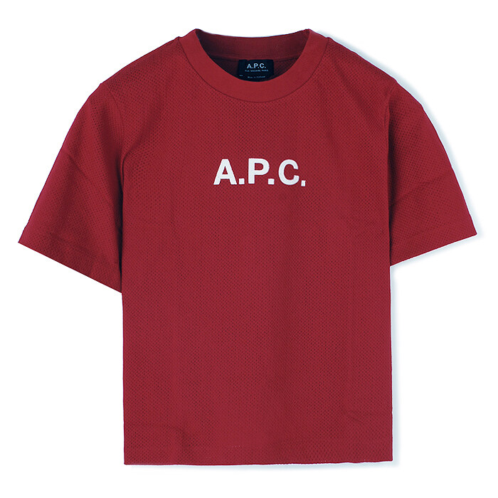 23SS 아페쎄 여성 메쉬 반팔티 레드 COGAF F26179 GAB - A.P.C.