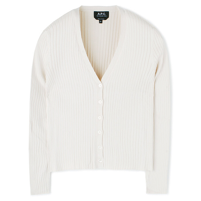 23SS 아페쎄 여성 SHANYA가디건 아이보리 COGAJ F22228 AAC - A.P.C.
