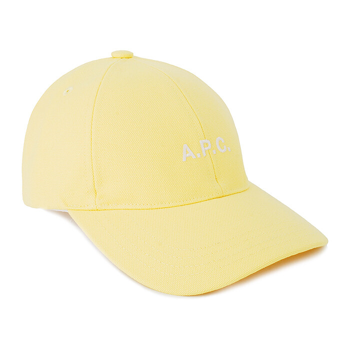 23SS 아페쎄 로고 찰리 캡모자 옐로우 COCPR M24069 DAB - A.P.C.