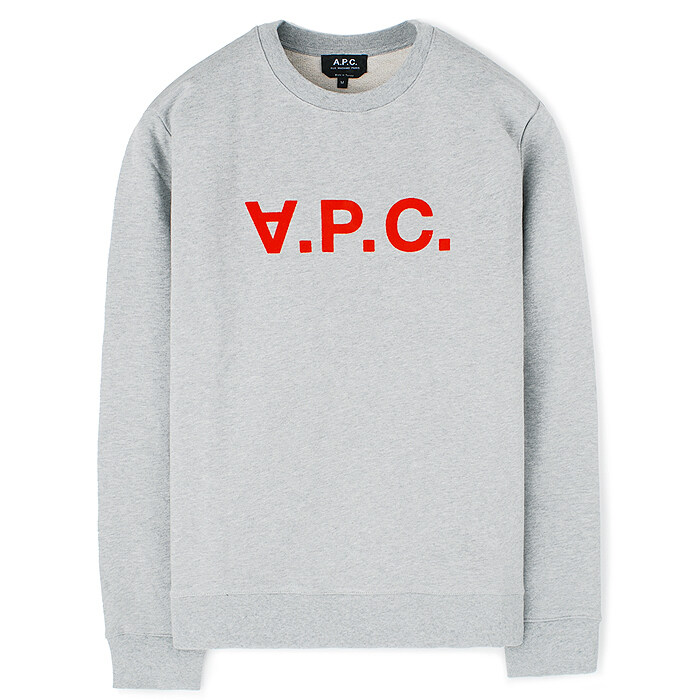 23SS 아페쎄 VPC 로고 맨투맨 그레이 COFAX H27378 TPC - A.P.C.