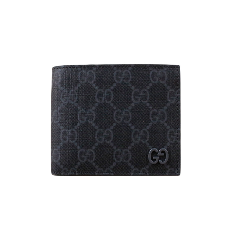 구찌 GG 수프림 로고 바이폴드 남성 반지갑 블랙 768243 FACQC 1048 - Gucci