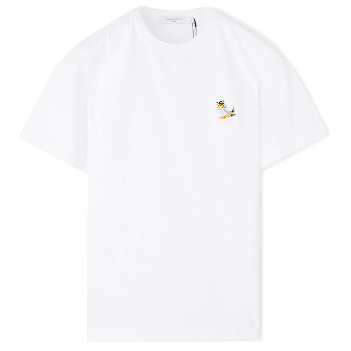 22FW 메종키츠네드레스폭스반팔티화이트JM00122KJ0008 - Maison Kitsune