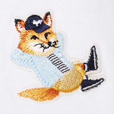22FW 메종키츠네드레스폭스반팔티화이트JM00122KJ0008 썸네일 3
