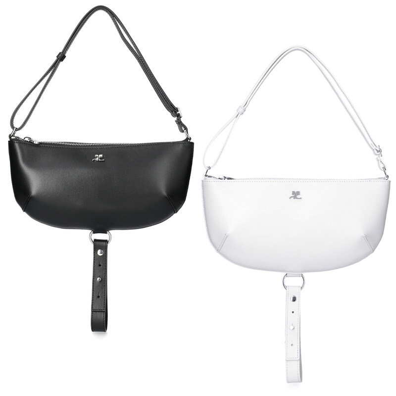 국내배송 꾸레쥬 홀리 이클립스 레더 숄더백 2종 325GSA190CR0065 - Courreges