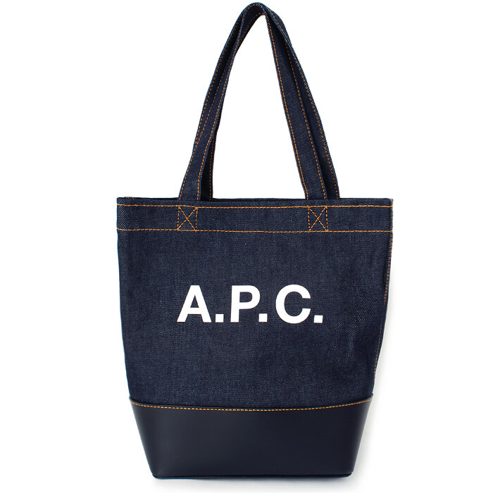 22FW 아페쎄 로고데님 스몰토트백 네이비 CODDP M61568 IAK - A.P.C.