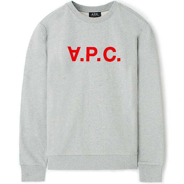 22FW 아페쎄 VPC로고맨투맨 멜란지그레이 COECQ H27749 PLA - A.P.C.