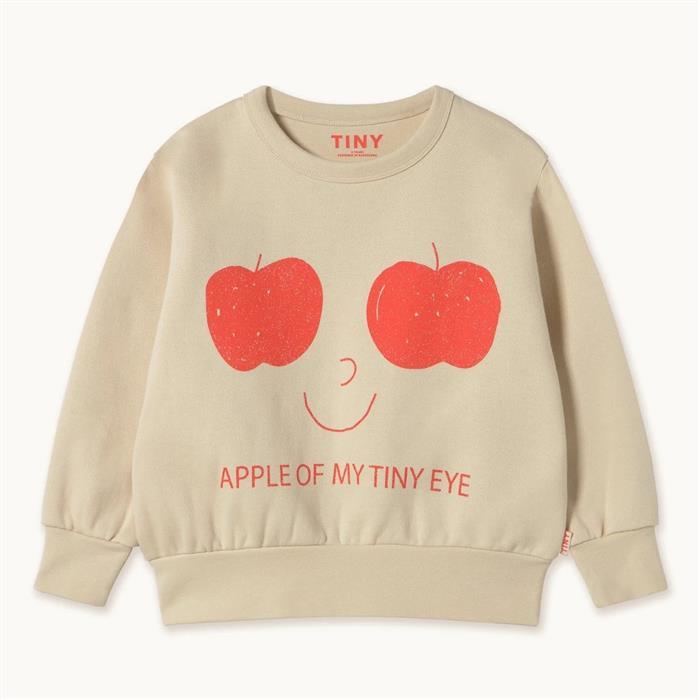 AW25 296 M01 타이니코튼 APPLES EYES GRAPHIC SWEATSHIRT - Tiny Cottons