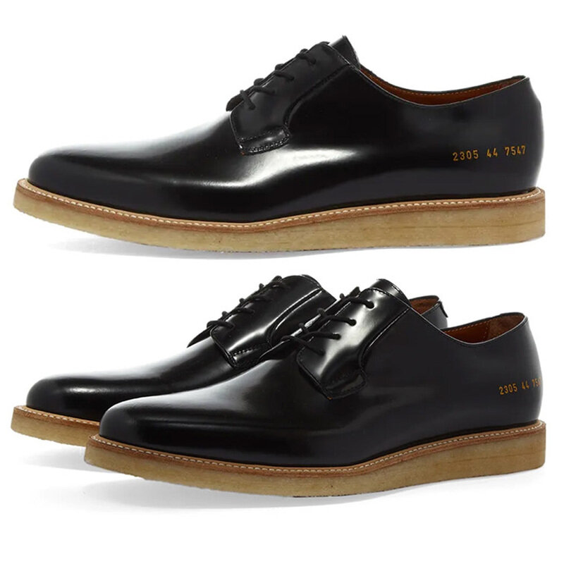 24SS 더비 샤인 레더 슈즈 블랙 2305 7547 - Common Projects
