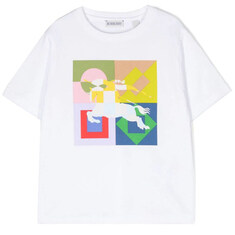 24SS 키즈 그래픽 로고 프린팅 티셔츠 화이트 8079789 썸네일 1