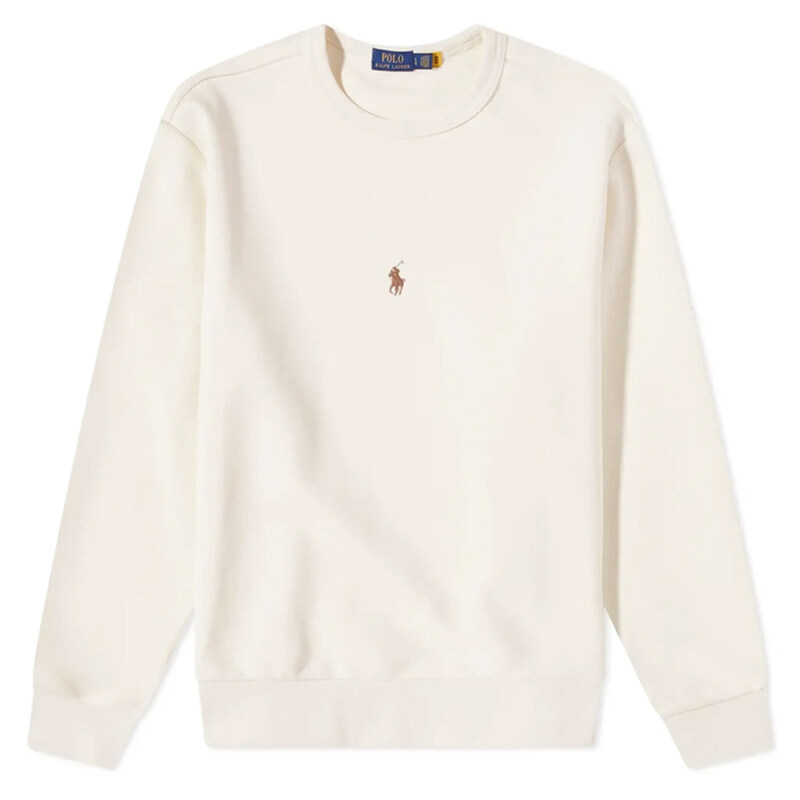 23FW 포니 자수 맨투맨 크림 710881507 001 - Polo Ralph Lauren
