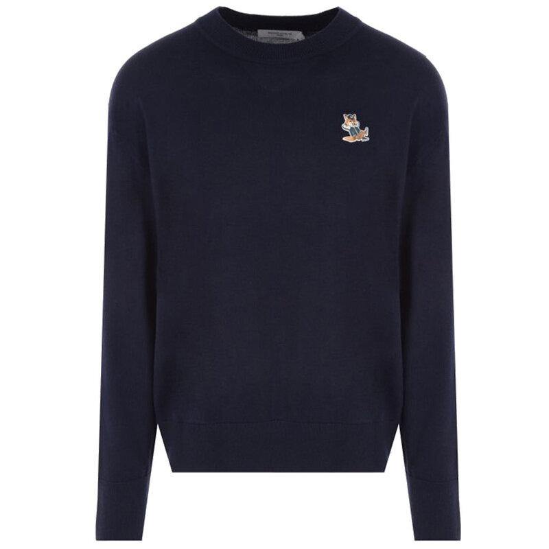 23SS 드레스드 폭스 울 니트 KM00503KT1036 P480 - Maison Kitsune