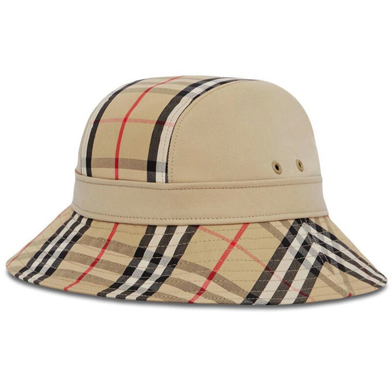 24SS 슈퍼노바 빈티지 체크 개버딘 버킷햇 8057384 - Burberry