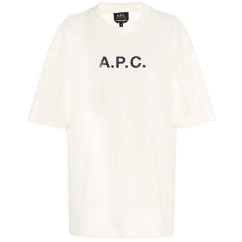 23FW 모란 MORAN 메쉬티셔츠 에쿠르 COGAF H26245 AAD - A.P.C.