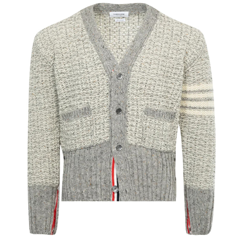 24SS 트위드 4바 모헤어 가디건 MKC510A Y1506 055 - Thom Browne