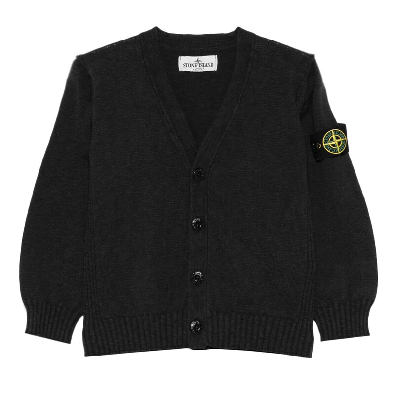 25SS 키즈 브이넥 가디건 K1S16 5100020 S00B0 V0029 - Stone Island