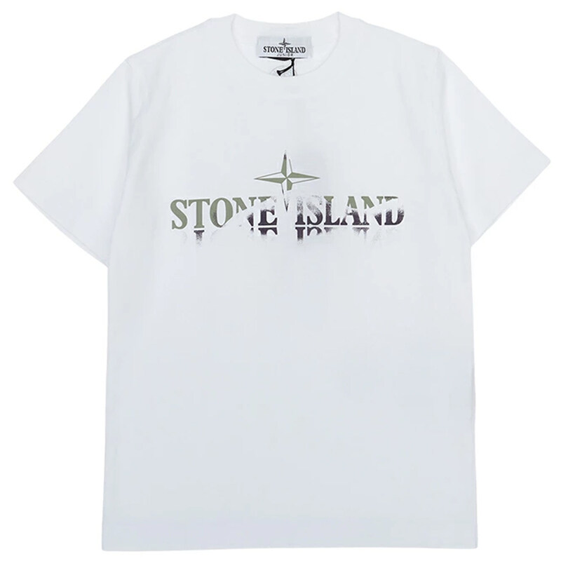 25SS 키즈 티셔츠 화이트 K1S16 2100010 S0150 V0001 - Stone Island