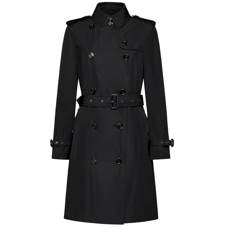 25FW 켄싱턴 KENSINGTON 벨티트 트렌치코트 블랙 8069666 - Burberry