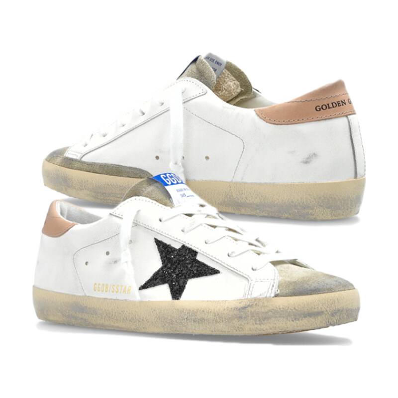 25FW 여성 클래식 글리터 슈퍼스타 스니커즈 화이트 GWF00101 F002714 81579 - Golden Goose