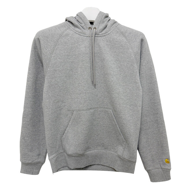 압구정 더팩토리 25FW 칼하트 윕 CHASE 체이스 로고 기모 후드티 / 그레이 헤더 골드 (I033661 00MXX) - Carhartt