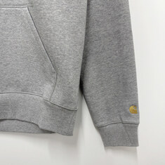 압구정 더팩토리 25FW 칼하트 윕 CHASE 체이스 로고 기모 후드티 / 그레이 헤더 골드 (I033661 00MXX) 썸네일 3